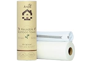 Anjia® Reusable Bamboo Rayon Towels: Eco-Friendly Paper Towel Alternative