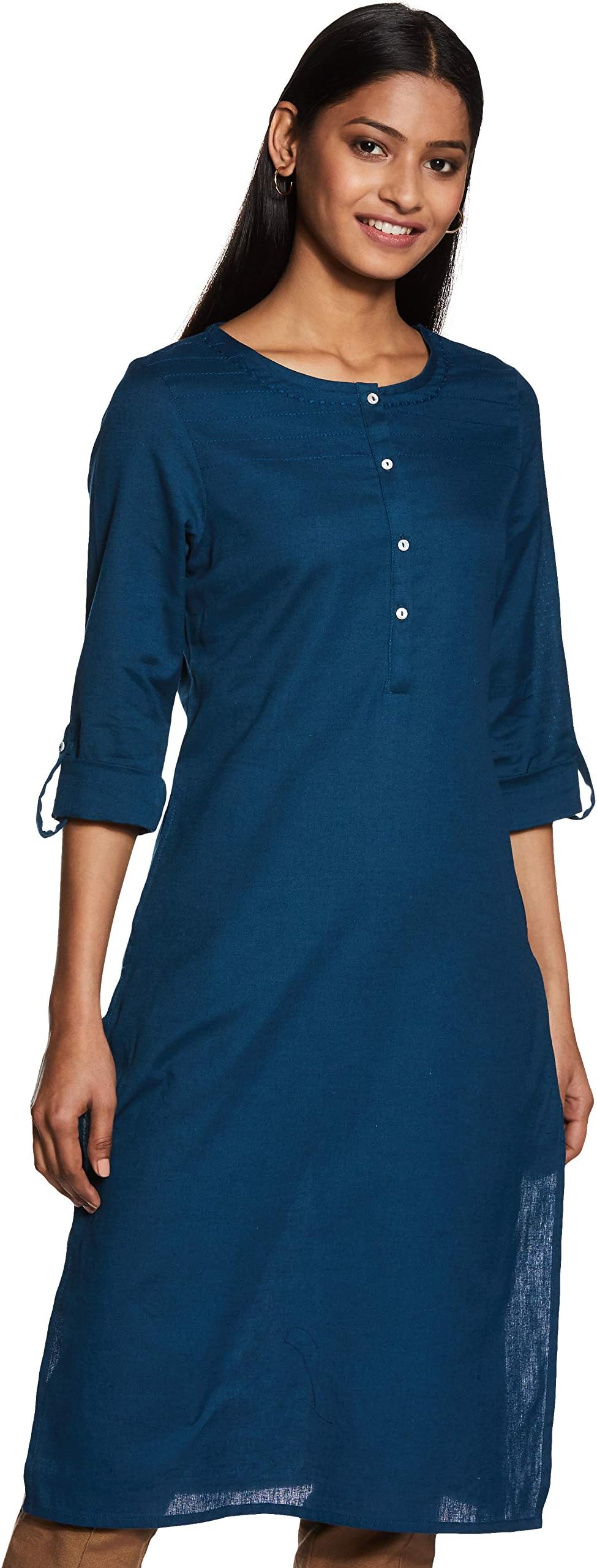 W for Woman Women's Cotton Regular Kurta