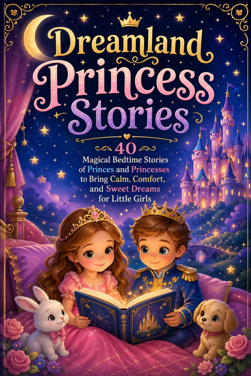 Dreamland Princess Stories: 40 Magical Bedtime Stories of Princes and Princesses to Bring Calm, Comfort, and Sweet Dreams for Little Girls