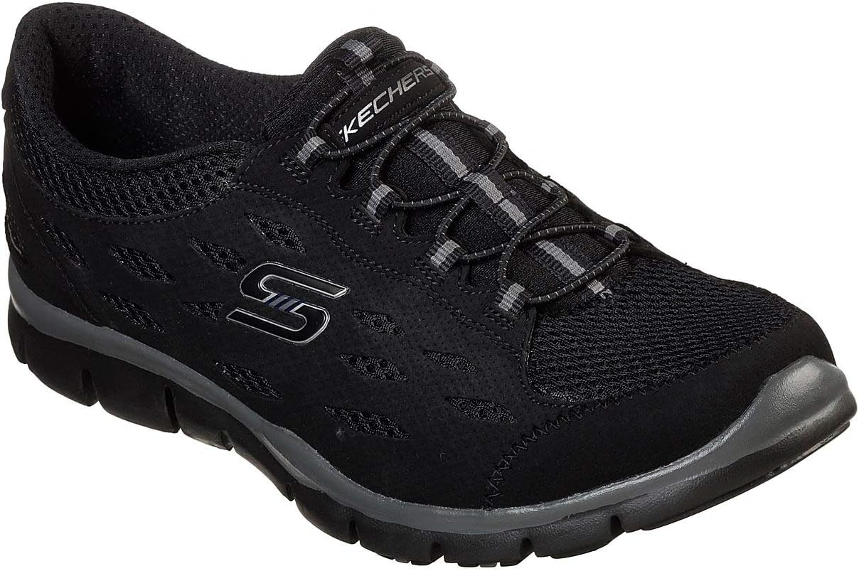 Skechers Women's Gratis-Going Places Fashion Sneaker, Black, 7.5 M US - Image 2