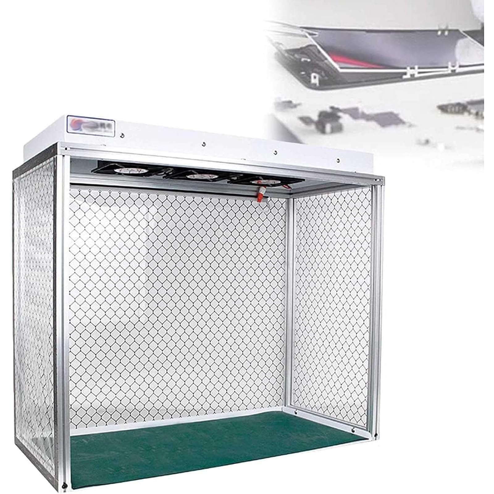 Vertikale Laminar Flow Haube mit HEPA-Filter, Air Flow Clean Bench, Lichtschlauch und Dreifachgebläse für sichere und gesunde Luft im Telefon LCD Reparatur