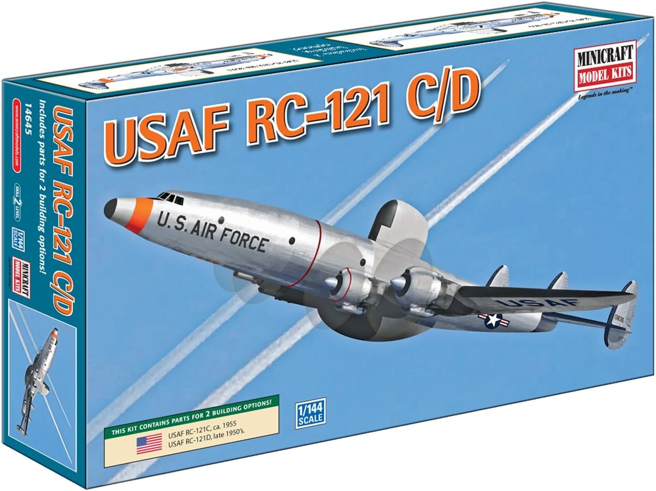 Minicraft RC-121C/D USAF 1/144 Scale with 2 Marking Options