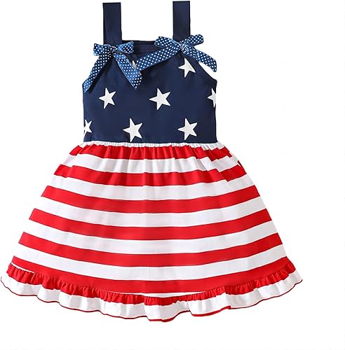 LYSMuch Vestido de bandera estadounidense para el 4 de julio, ropa para el Día de la Independencia