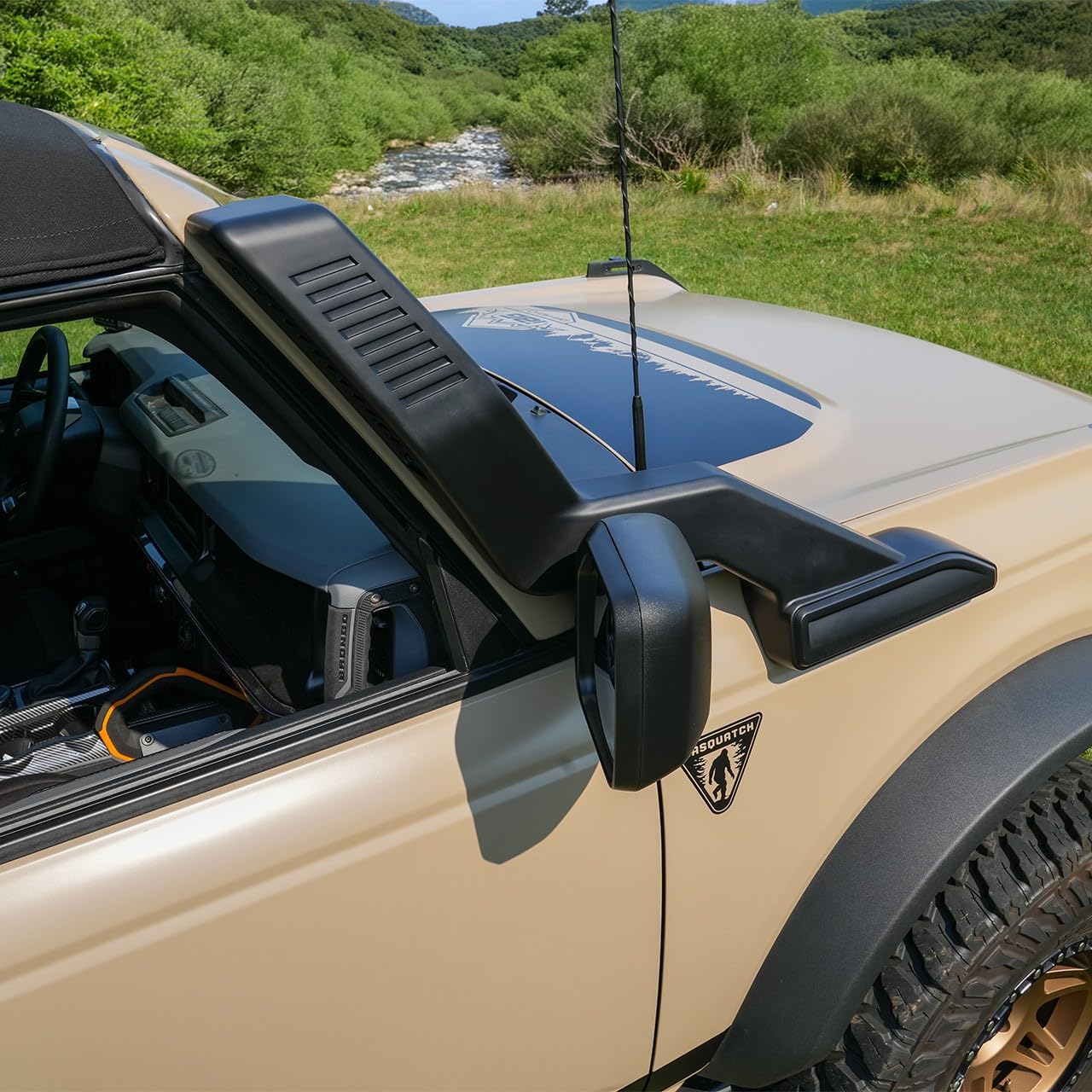 IAG Off-Road Intake Snorkel for Ford Bronco 2021+ 2.3L & 2.7L Hard Top (Not Sport or Raptor) - Requires permanent modification to fender