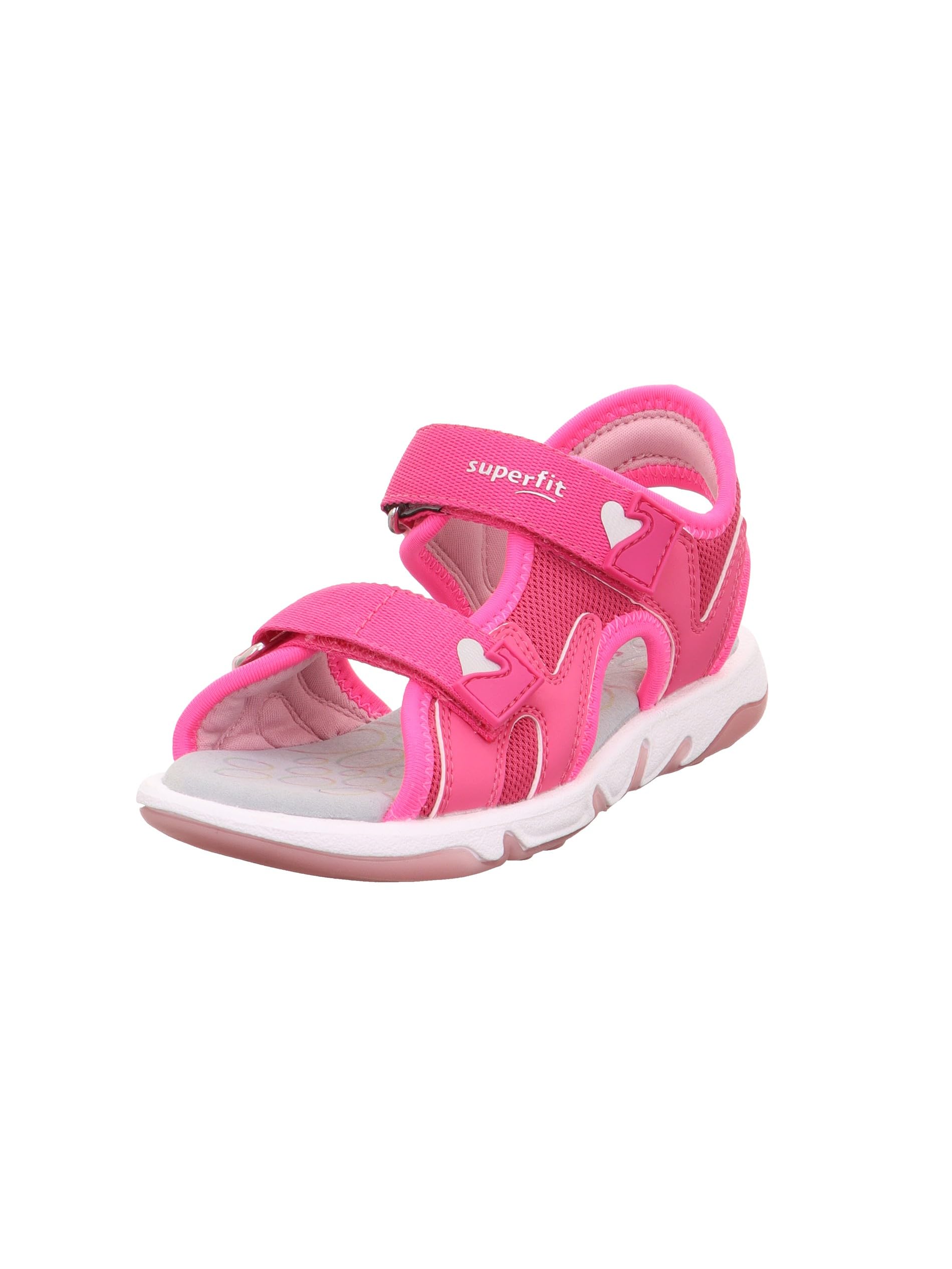 Superfit Girls' Pebbles Sandals, Pink 5500, 7.5 UK Child