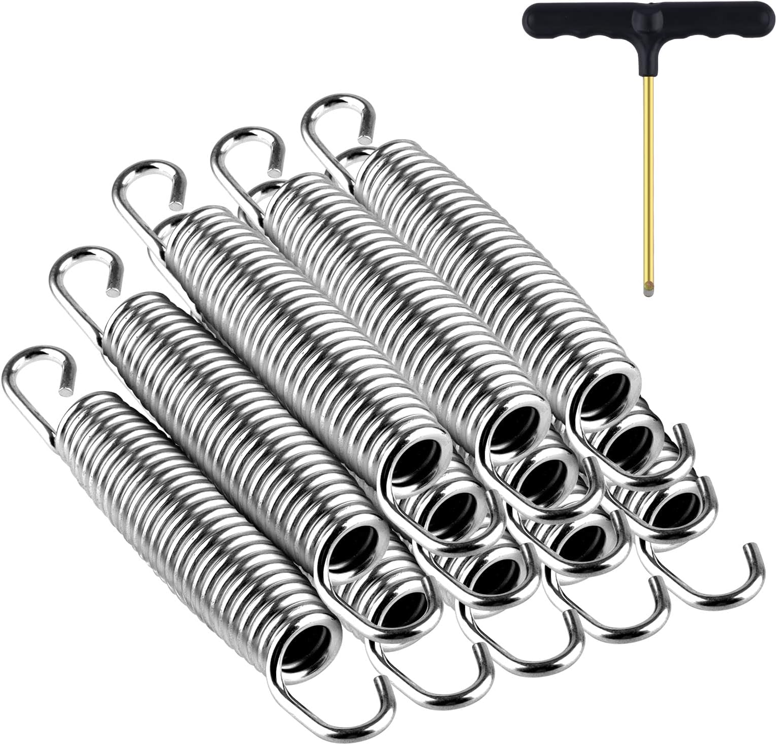 5.5” Trampoline Springs Heavy Duty for CalmMax,Skywalker,BCAN, Stainless Steel Replacement Springs (5.5” Trampoline Springs)
