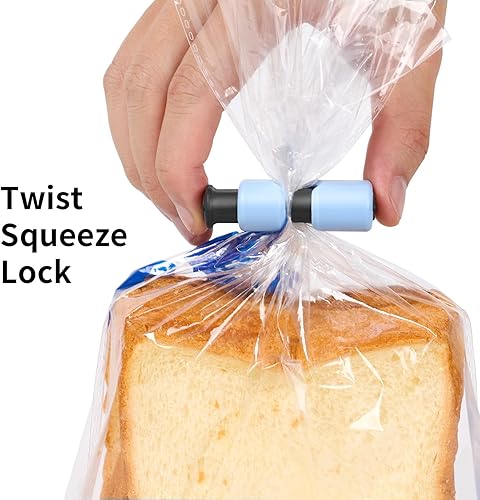 Miniatura 3 de VALUCKEE Clips para bolsas de pan para almacenamiento de alimentos (multicolor)