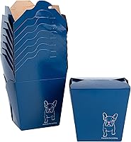 Vista 6 de Restaurantware -Cajas de comida para llevar de 8 onzas, 200 cajas desechables de alimentos para llevar, con bloqueo de pestañas, apilables, cajas