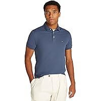 Tommy Hilfiger Uomo Maglietta Polo Maniche Corte Slim Fit con Chiusura con Bottoni