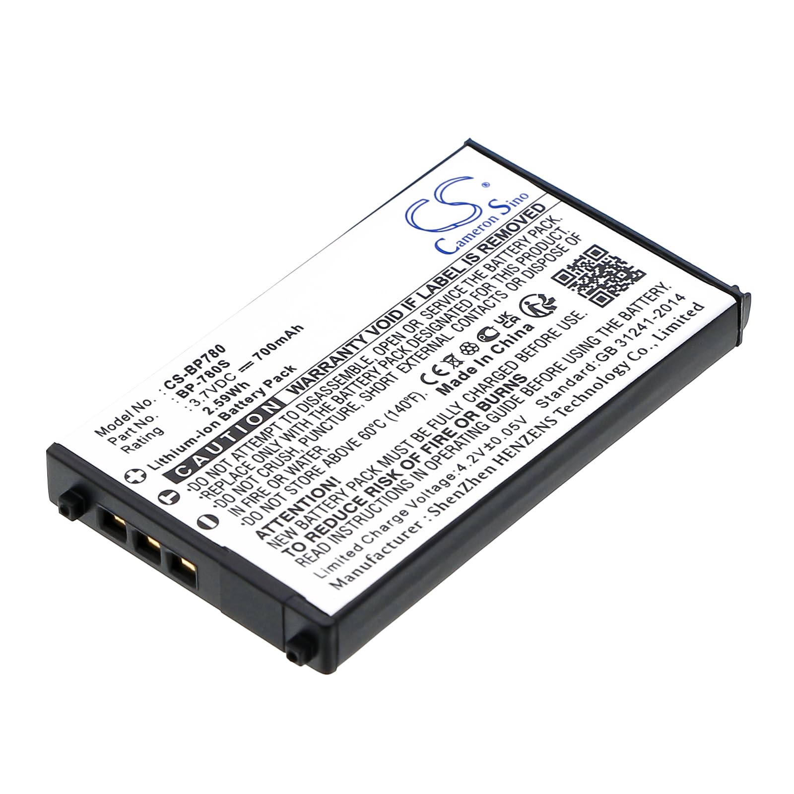 2x Batería reemplaza Kyocera BP780s para cámara - 700 mAh 3,7 V Li-Ion