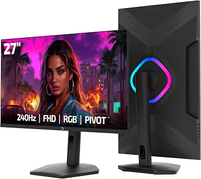GamePower Lunis L50 27'' 240Hz 0.5Ms VA FHD RGB Pivot Gaming Monitör