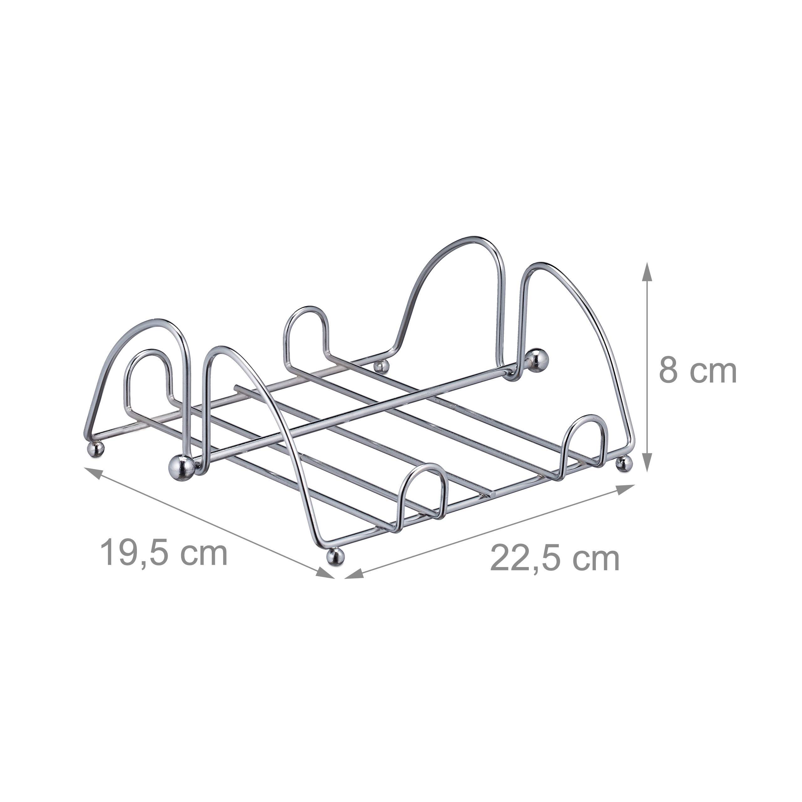 10 Servilleteros de Mesa con Peso, Portaservilletas, Dispensador Servilletas 33 x 33 cm, Metal, Plateado