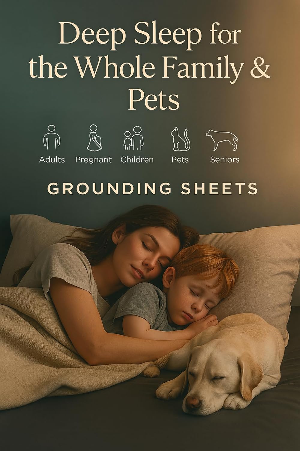 Luxury Dual Cord Luxury Grounding Sheet – Queen Size Gray – 12% Silver Fiber, 88% Organic Cotton – Ultra-Soft Conductive Sheet for Deep Restful Sleep - Enhanced Grounding