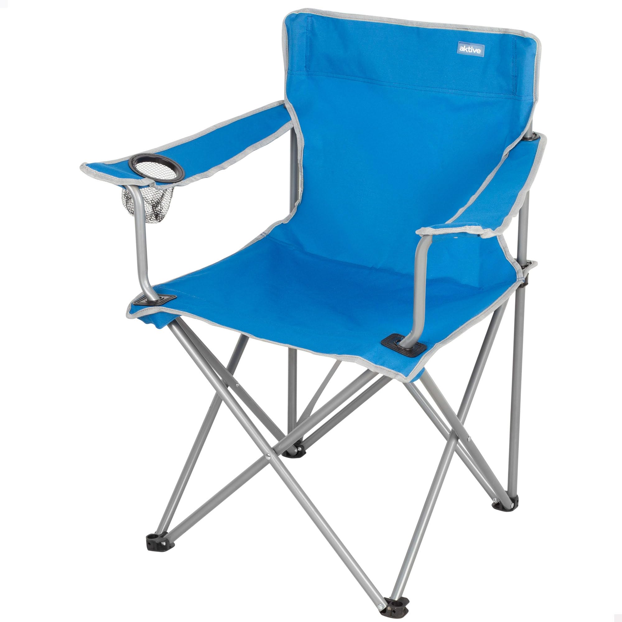 AKTIVE Chaise de camping pliante — Structure en acier