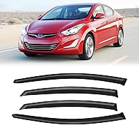 Vista 71 de Visera de ventana para Chevy Silverado 1500/GMC Sierra 1500/Avalanche/Suburban Crew Cab 2007-2013, protectores de lluvia, deflector de ventilación