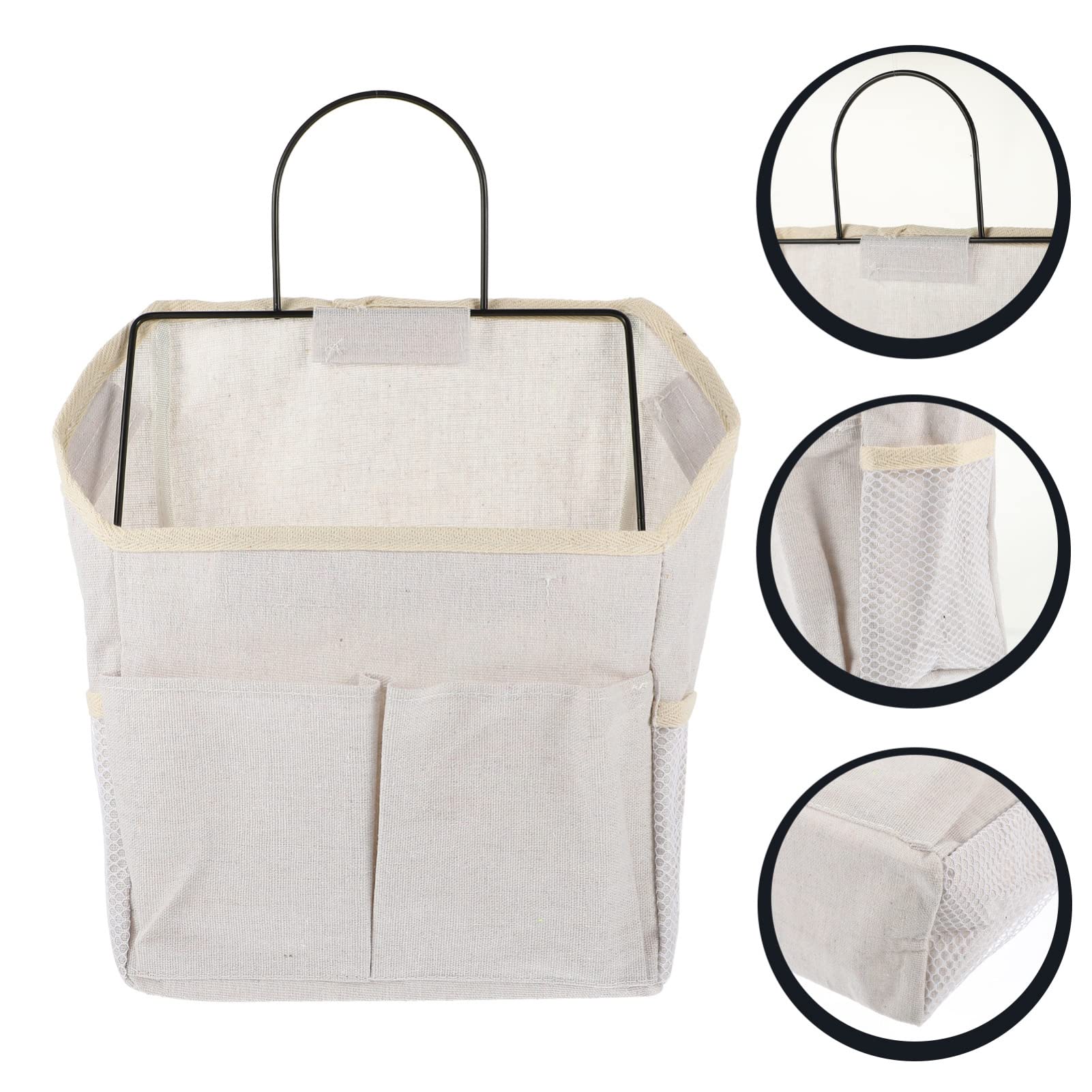 Cabilock 2piezas Bolsa De Almacenamiento Colgante Organizador De Estante De Pared Para Dormitorio y Hogar Bolsa De Almacenamiento Laterales