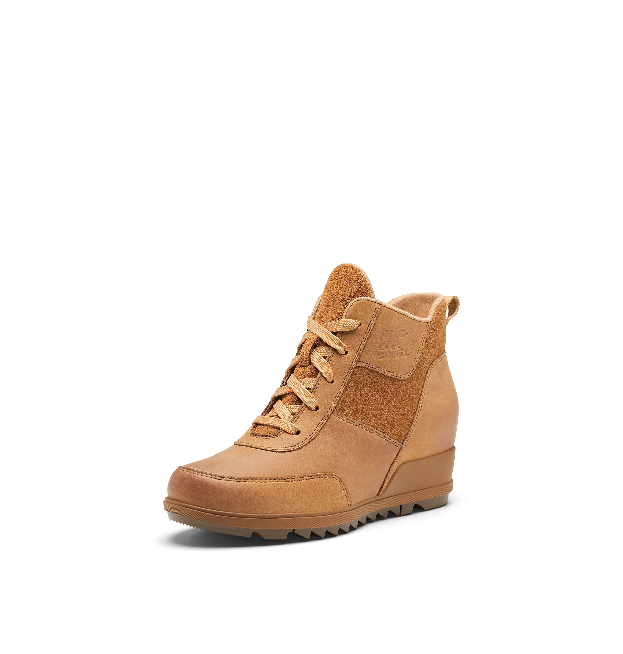 Sorel Women's Evie Sport Lace Bootie — Waterproof Suede & Leather — Wedge Ankle Sneaker — Booties Size 9.5