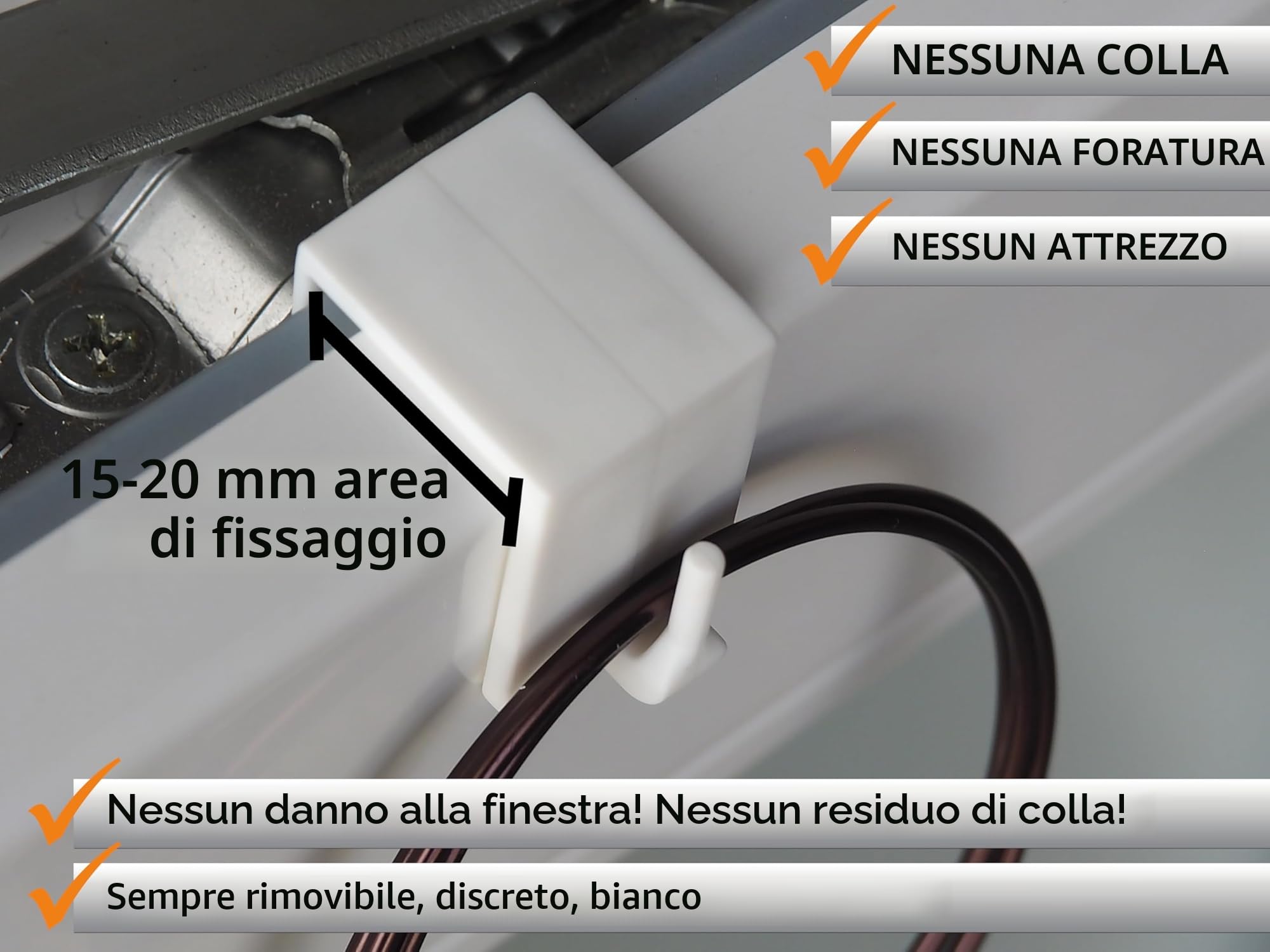 Ganci Decorativi per Finestre Bianco 10 Pezzi per Tende