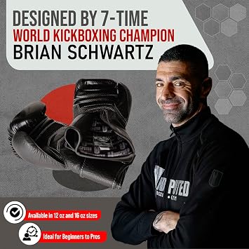 Boxing Gloves - Training Boxing Gloves Design with Black Carbon Fiber & Leather Thumb - Durable Wrist Strap Professional Boxing Gloves for Sparring, Heavy Bag Work, Muay Thai