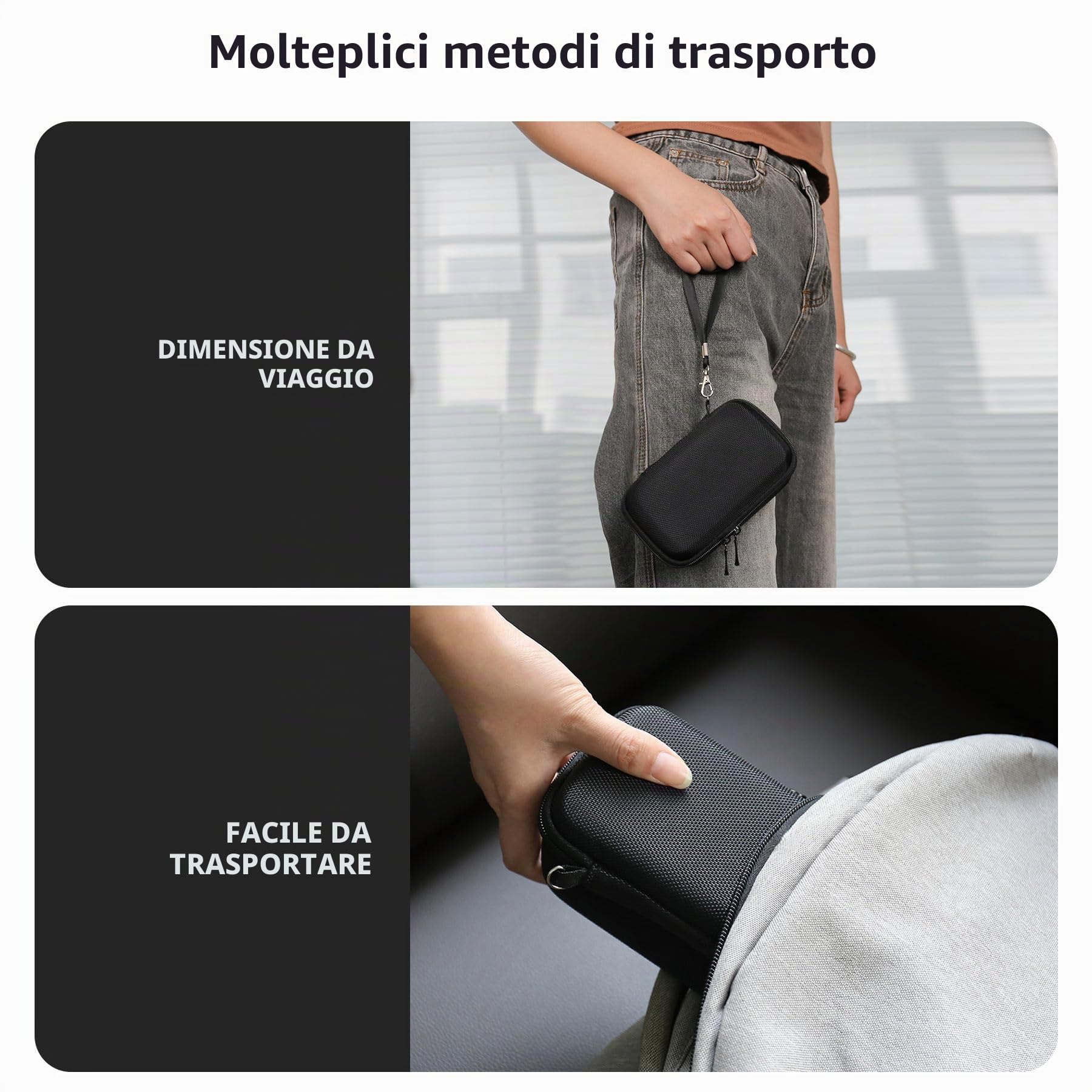 Custodia per fotocamera Panasonic LUMIX DC-TZ99E-K/DC-TZ300E, fotocamera compatta da viaggio con zoom/ LX10 TZ200D TZ200 TZ80D TZ80 TZ100 TZ70 TZ60, custodia protettiva con tasca in rete, Nero