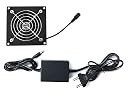 FourDot Cabinet Cooling Fan System 4 inches Single 80mm 3inch Fan with adapter for HomeTheater gallery image