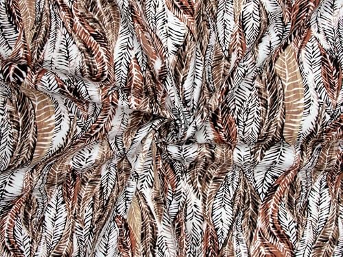 Minerva Brown Deadstock Stretch Woven Cotton Sateen Fabric for Dressmaking - 140cm Wide - per metre