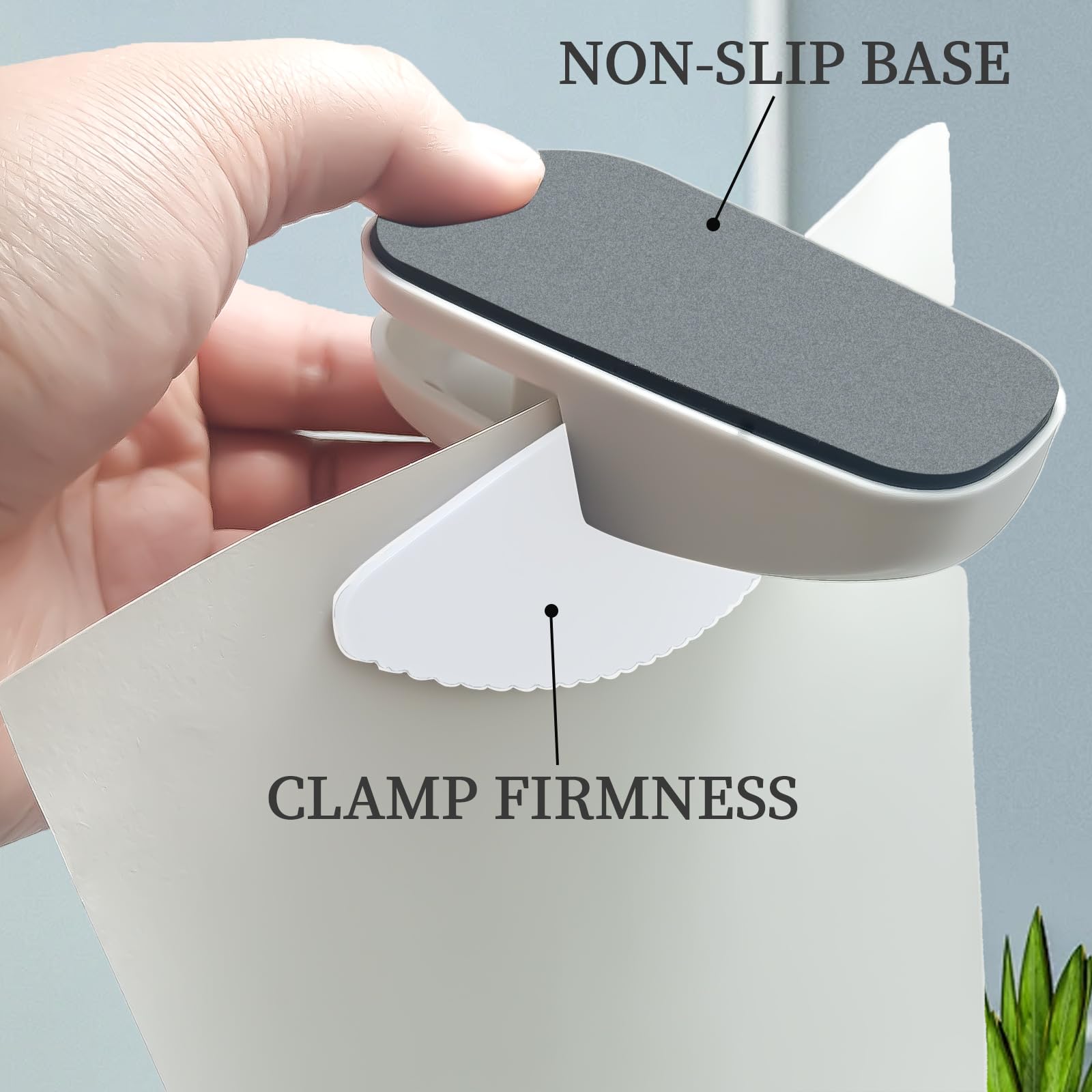 Soporte de papel para escritorio, soporte de papel para escritorio al escribir, soporte de documentos, soporte portátil de contrapeso para copias, abrazadera de escritorio para documentos de papel A4