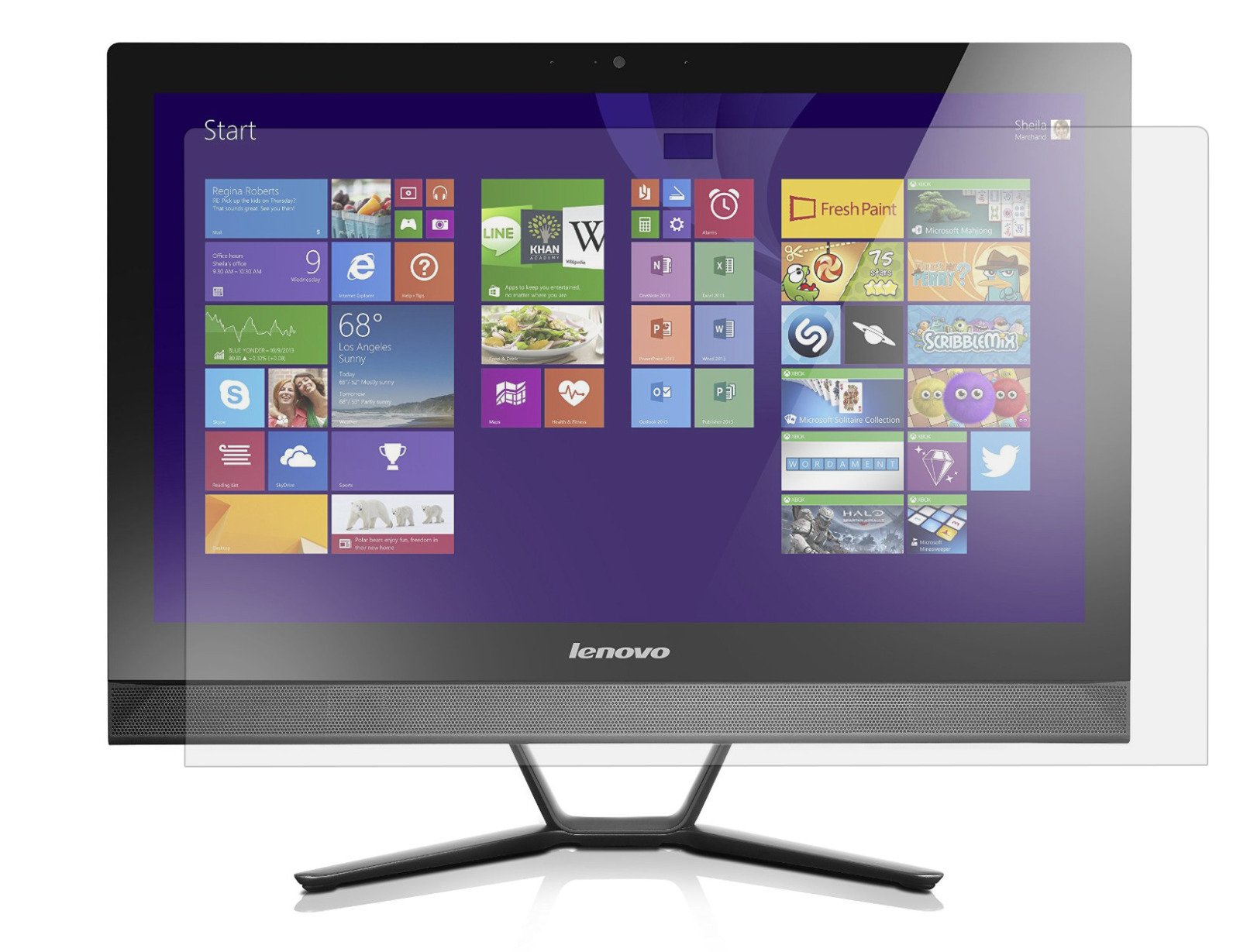 PcProfessional Screen Protector (Set of 2) for Lenovo C50 23