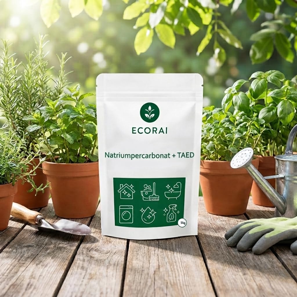 Natriumpercarbonat mit TAED zur Wäschebleiche, Fleckenentfernung & Reinigung 5 kg (2er-Pack)