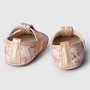 toothless Floral Print Baby Shoes Adorable Soft Sole First Walkers for Infants | Skin Friendly & Comfortable Booties | Lightweight Anti-Slip First Walking Shoes for Summer | 9-12 Months Golden gallery image