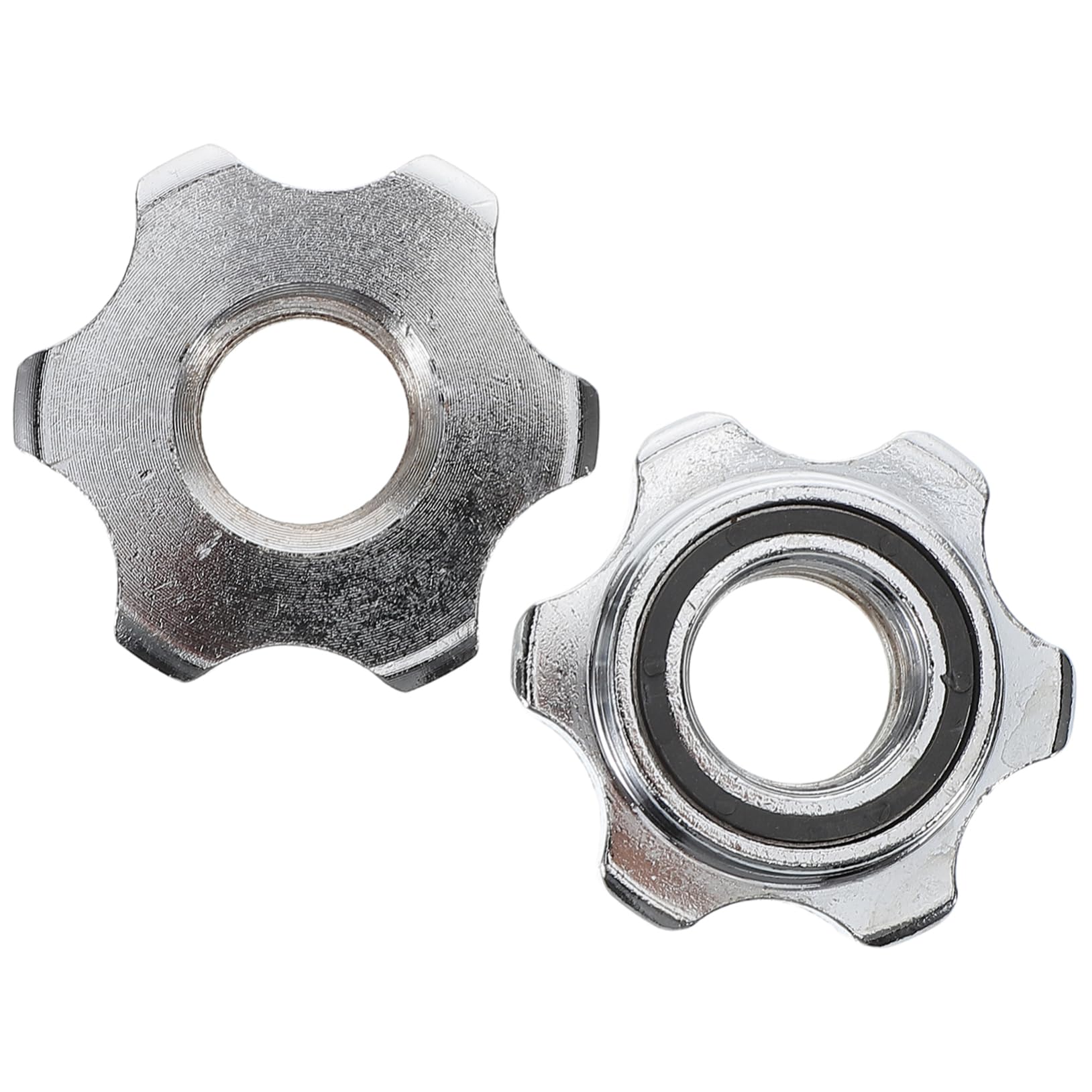 BESPORTBLE 2pcs Ring Dumbbell Bar Extension for Weightlifting Universal Barbell Nut Locking Collar for Gym