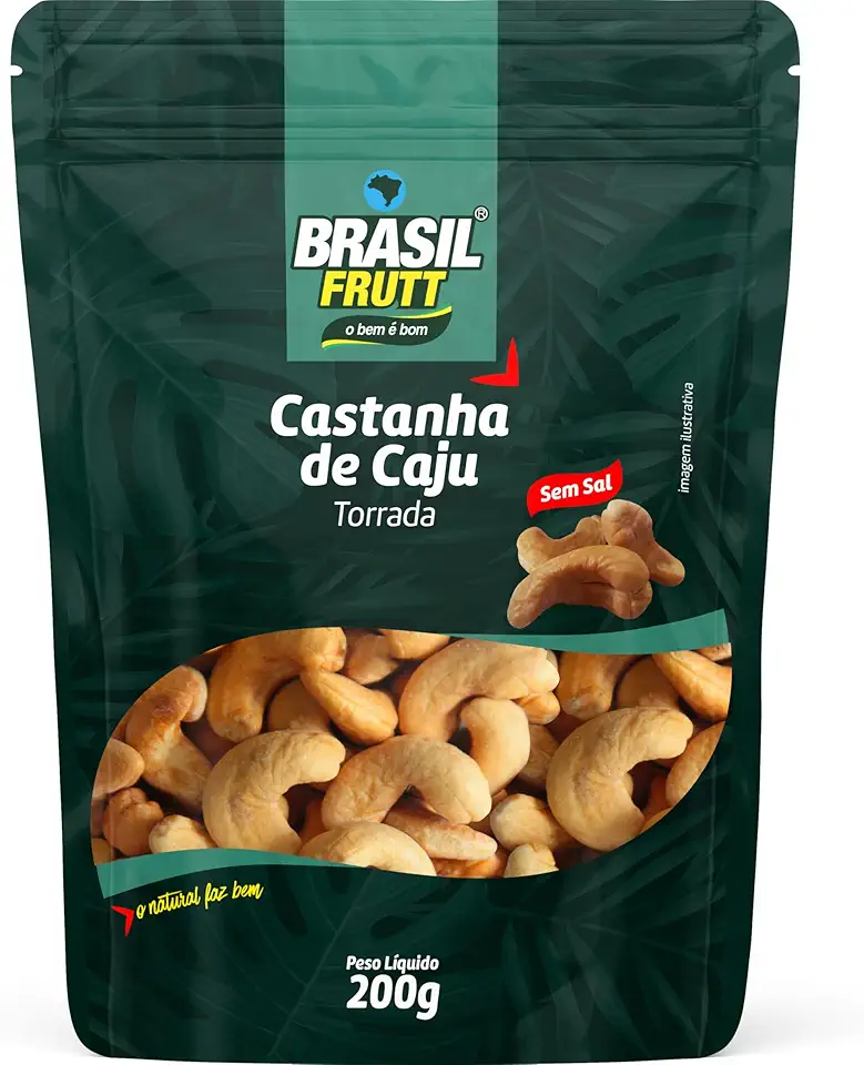 Castanha de Caju Torrada sem Sal Brasil Frutt 200g