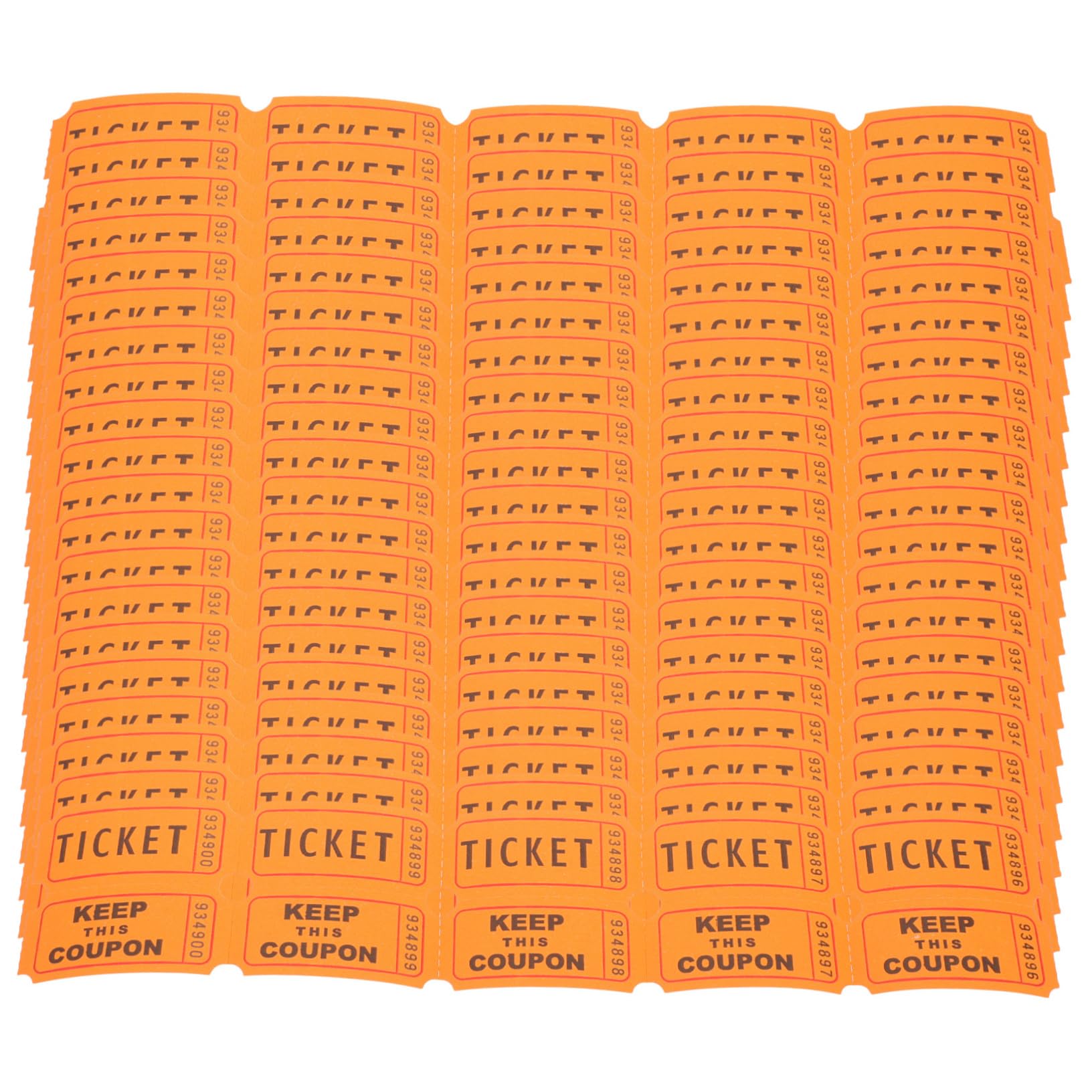 🎟️ 1000 Tickets De Vestuario Rosa | Perforados Y Precortados 5x14cm | Organización Perfecta Para Eventos Y Clientes