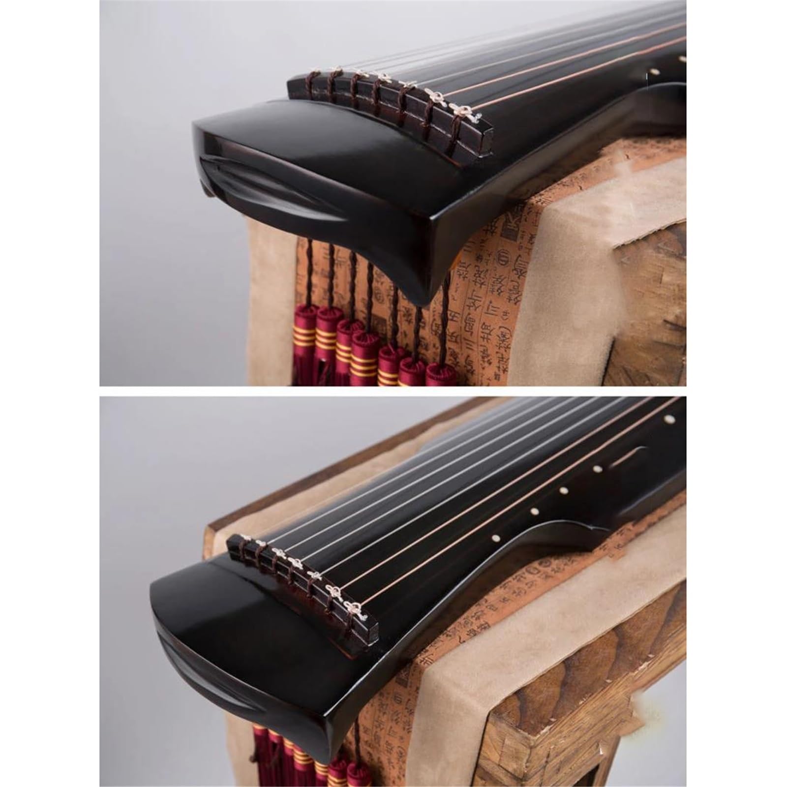 Amazon.co.jp: Fuxi Guqin 7 弦桐古琴楽器ブラックブラウン手作り