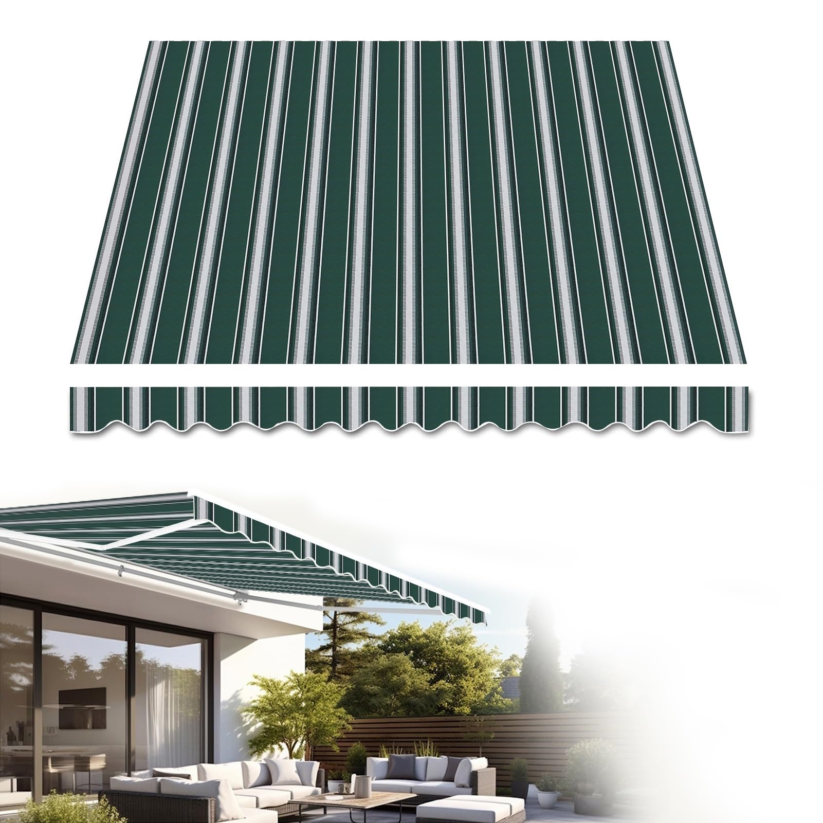 markisen regendicht Wasserdichtes Ersatzdach für einziehbare Markise, grün-weiß gestreift, 7 x 4 m, Outdoor-Sonnenschutz für Veranda, regendicht, Fenstertür Size:8 x 0.75L Electro-Harmonix Cntl Knob Static 1996 Ford 7.3L Powerstroke