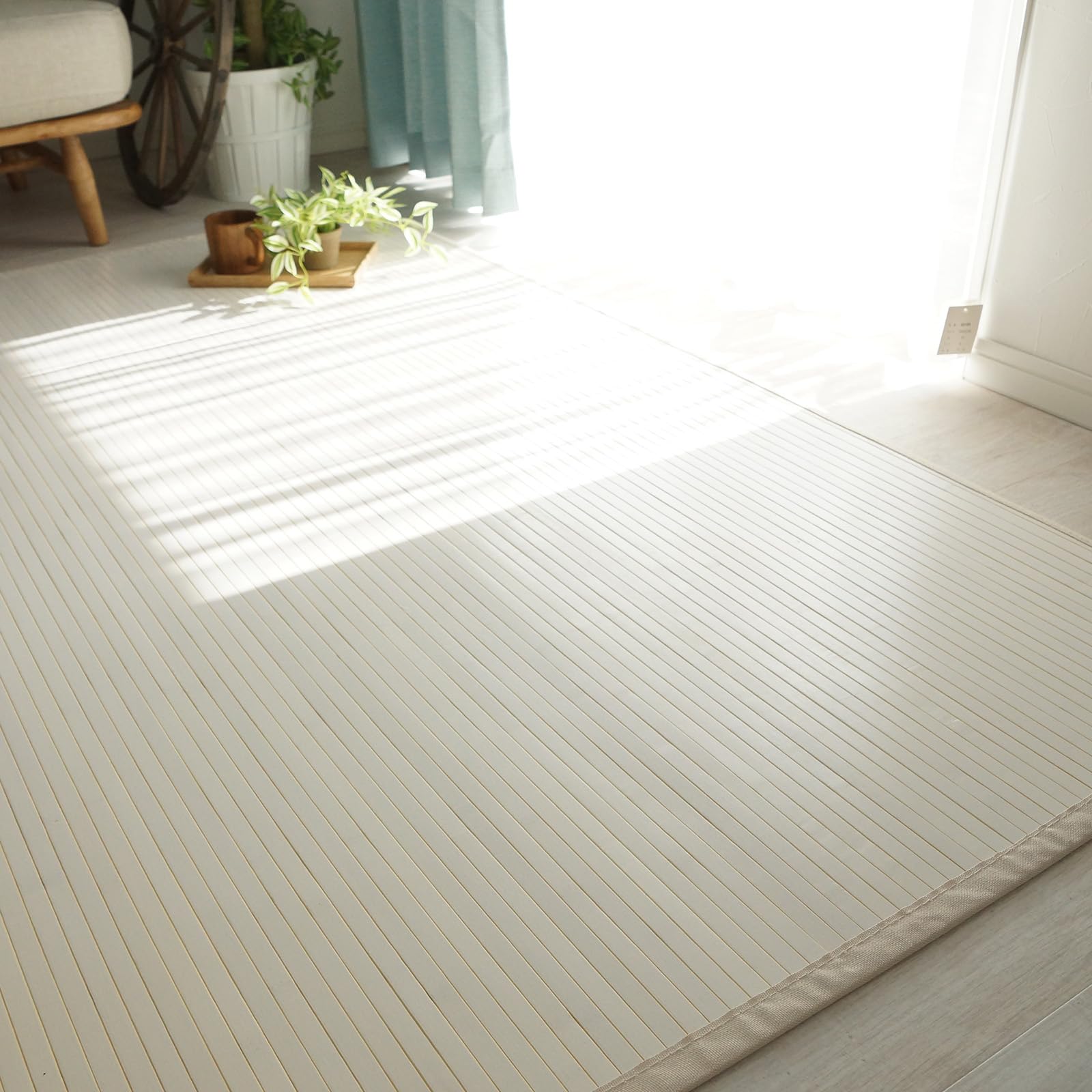 Amazon | グラムスタイル 竹 ラグ マット カーペット 3畳 180x240cm 夏