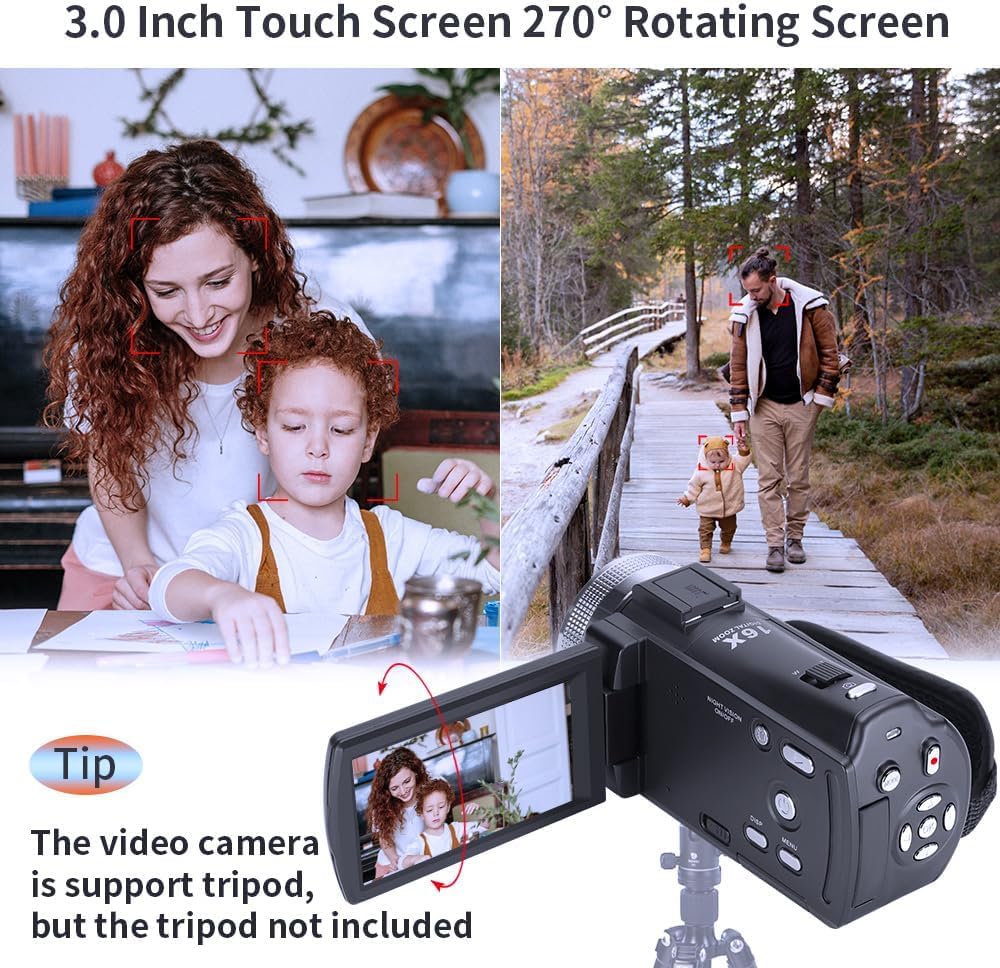 Filmadora Full Hd 1080p Compacta 20mp Ordro Hdv-v12 | Amazon.com.br