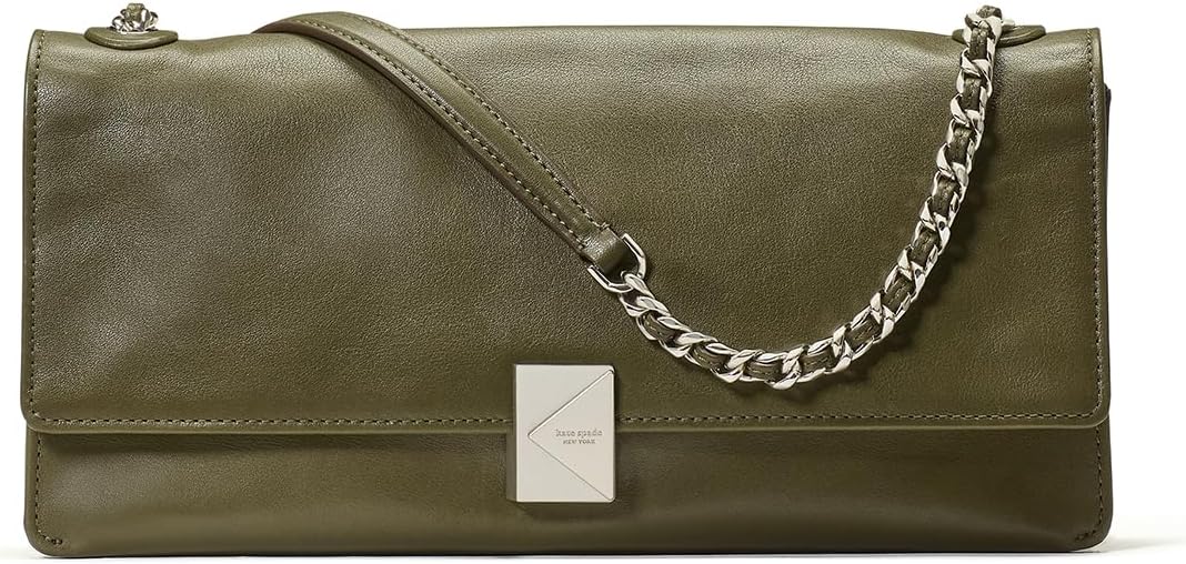 Deco Glazed Leather Soft Shoulder Bag