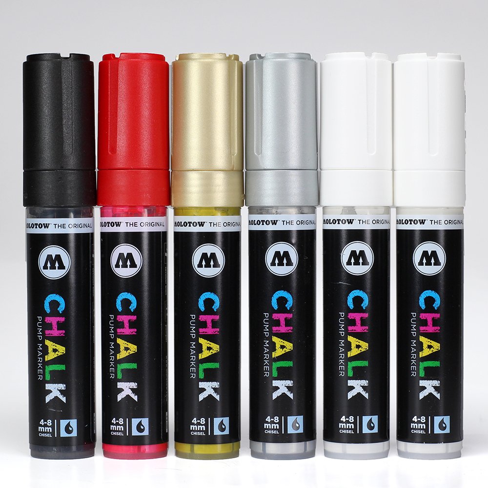 Molotow Liquid Chalk Marker 4-8mm Basic Set 1