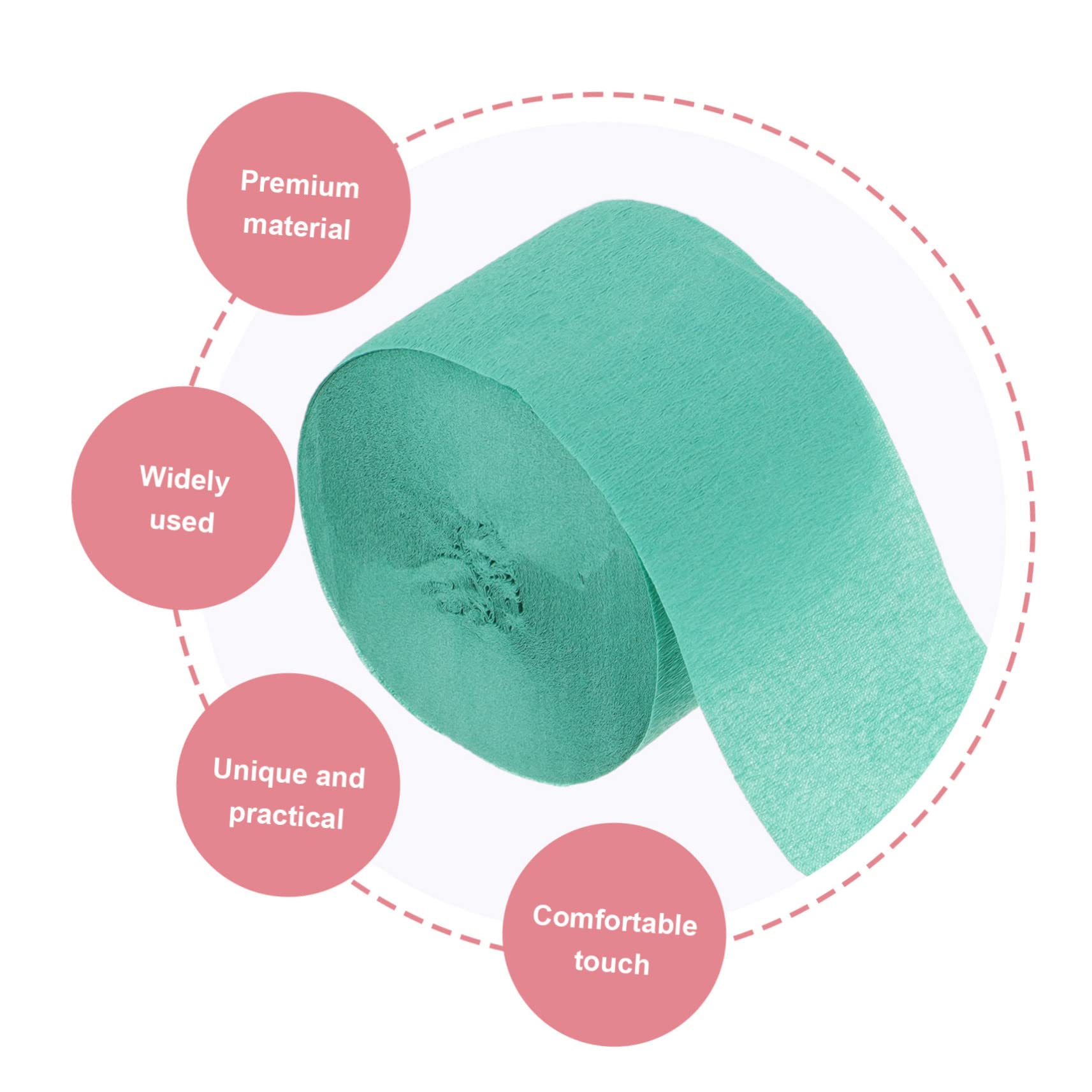 SEWACC 40rollos Papel Crepé De Para Decoraciones De Fiestas Para Bodas y Cumpleaños Resistente y Fácil De Manipular