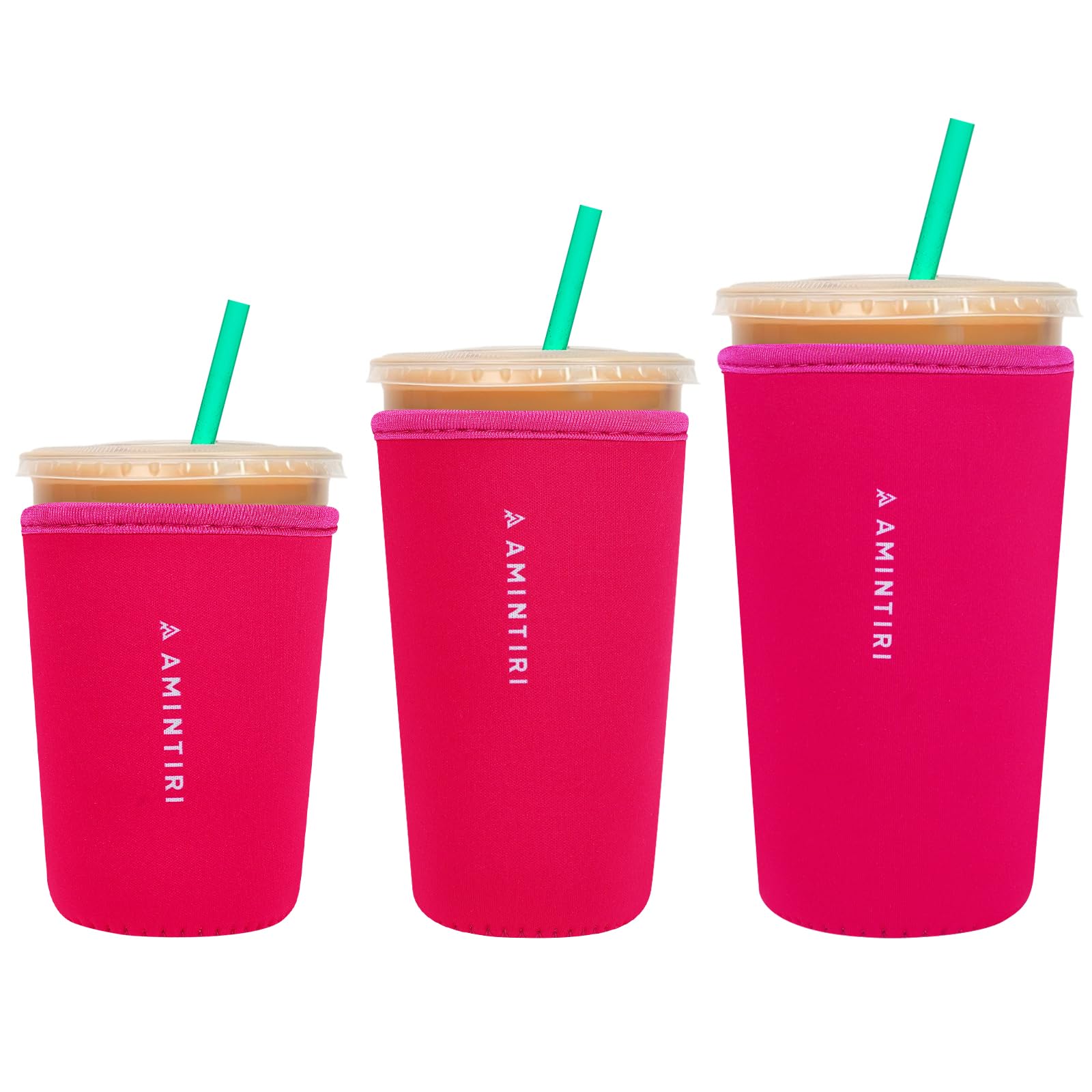 Reusable Insulator Neoprene Sleeve for Iced Coffee &amp; Cold Soda