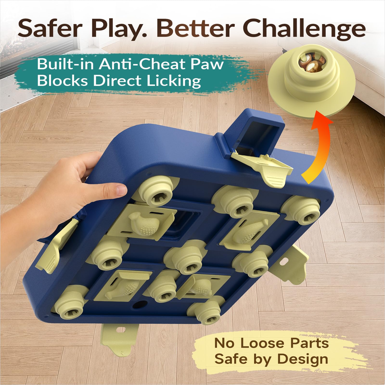 KADTC Cane Puzzle Giocattolo Cucciolo Trattare Giocattoli Cani Dispenser di Cibo Interattivo Doggy Puzzle per IQ Formazione Pet Supplies A