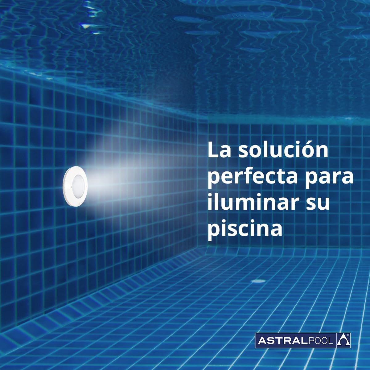 Proyector de Luz LED Blanca para Piscina Subacuática PAR56 - 14,5W (20VA) - Bajo Consumo de Energía - Potente Iluminación para Piscinas - AstralPool