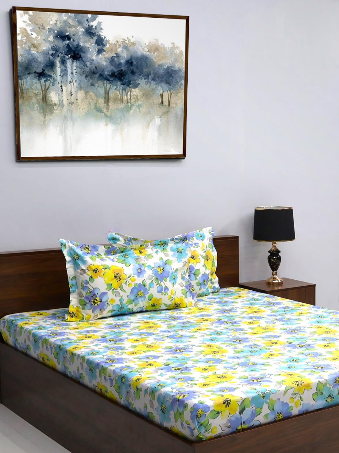 Bombay Dyeing King Sheet Set - 100% Cotton -7