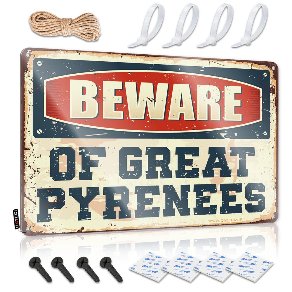 Wall Art Farm Kitchen Decor Wall Decor | Beware Of Great Pyrenees Awesome For Game Room Home(30X40CM)