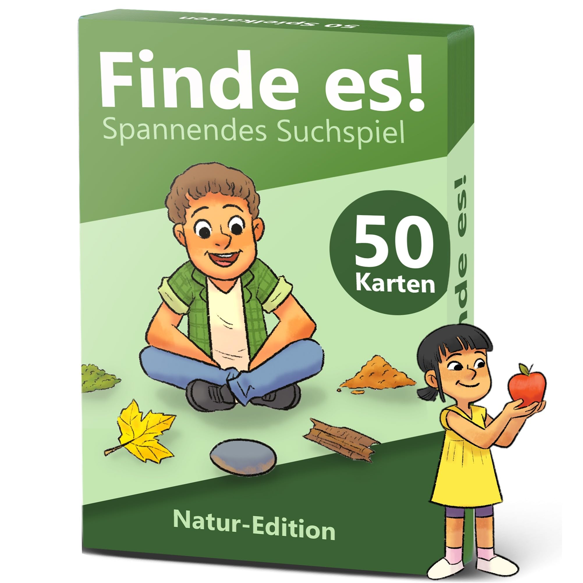 GLÜCKSWOLKE - Finde es I Draußen die Natur neu entdecken I Outdoor Schatzsuche für Kinder I Entdecker Spielzeug & Kinderspiel I Spiele ab 4, 5, 6, 7, 8 Jahre I Geschenk für Mädchen und Junge