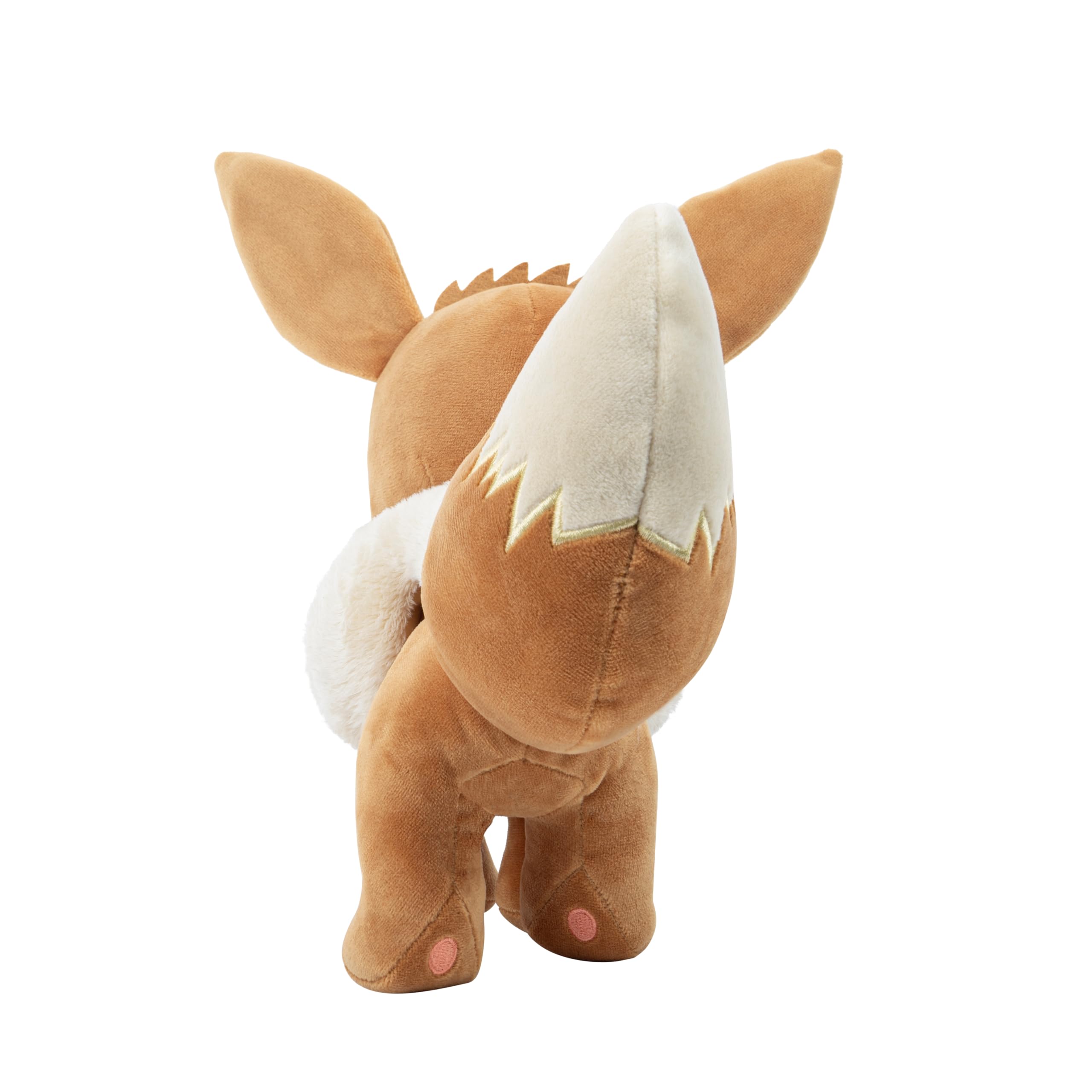 Pokemon 12" Large Eevee Plush - Officially Licensed - Let's Go Starter Figure - Authentic Soft 12-inch Stuffed Animal Toy - Easter Basket Stuffer Gift for Kids, Boys, Girls - 2+
