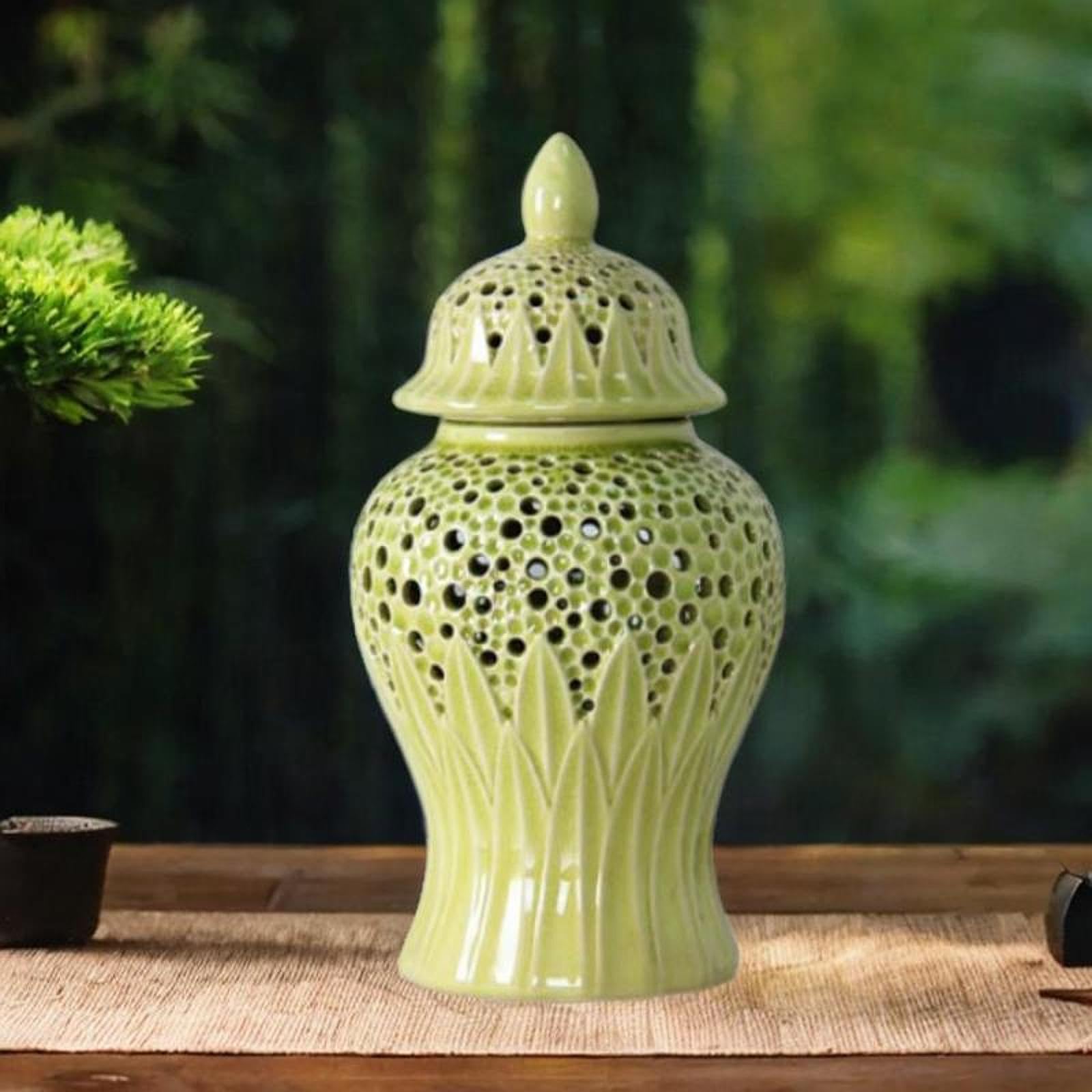 Vaso Ginger Jar In Ceramica Per Decorazione | stile classico, per fiori secchi, oggetto regalo