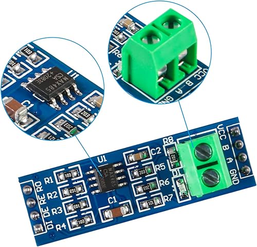 Miniatura 6 de QCCAN 15 módulos transceptores MAX485 RS485 TTL UART Serial to RS-485 módulo para Raspberry Pi
