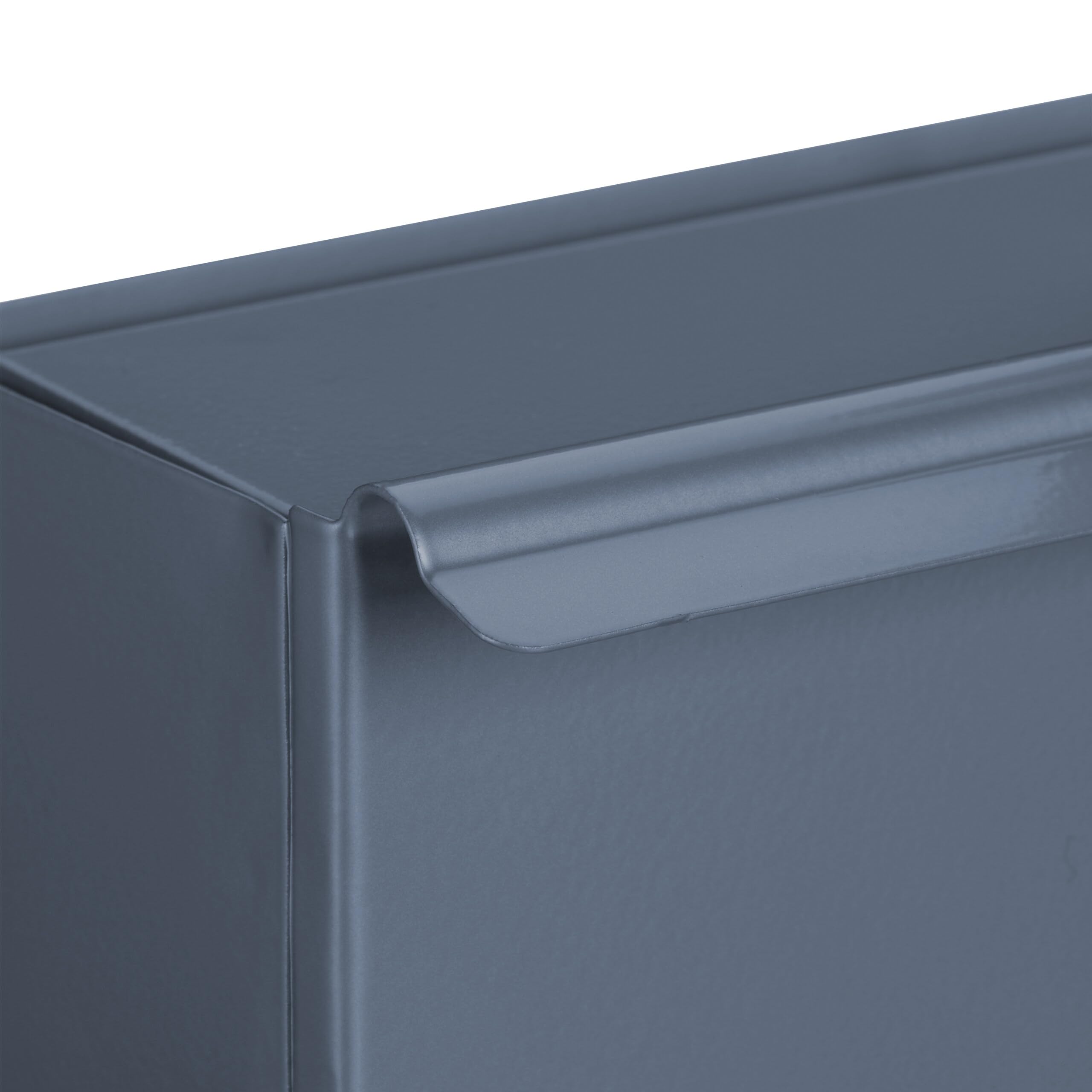 Relaxdays Caja Cenizas Recogedor, Acero, Contenedor Cenizas Chimenea y Estufa, 35,5 x 23 x 9 cm, Pala Cenizas, Antracita